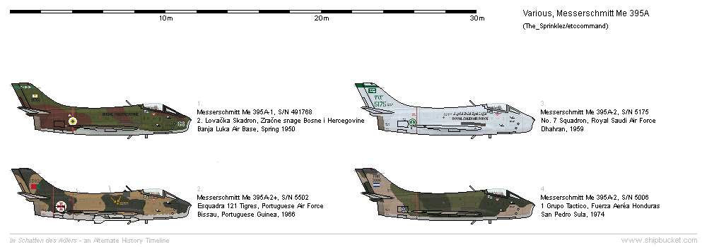 Late foreign operators of the Me 395